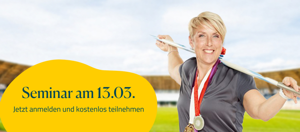 Christina Obergföll mit Speer im Stadion