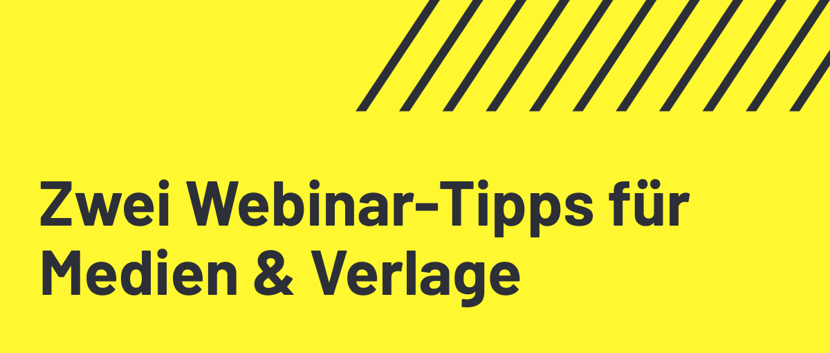 Webinar-Tipps von Inxmail