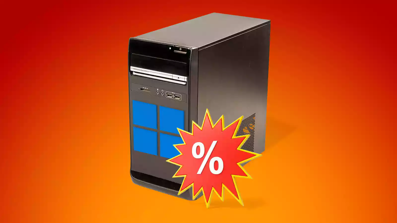 Bild: PC mit Aktionslogo