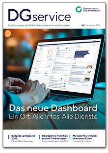 Die Titelseite des Magazins DGservice, Ausgabe September 2025.