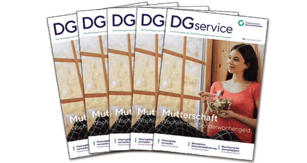 Titelseite des Magazins DGservice, Ausgabe 3/2024. Foto: Anton Mukhin/Shutterstock.com, Montage ÖGK.