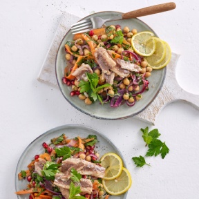 Sardinen-Kichererbsen-Salat