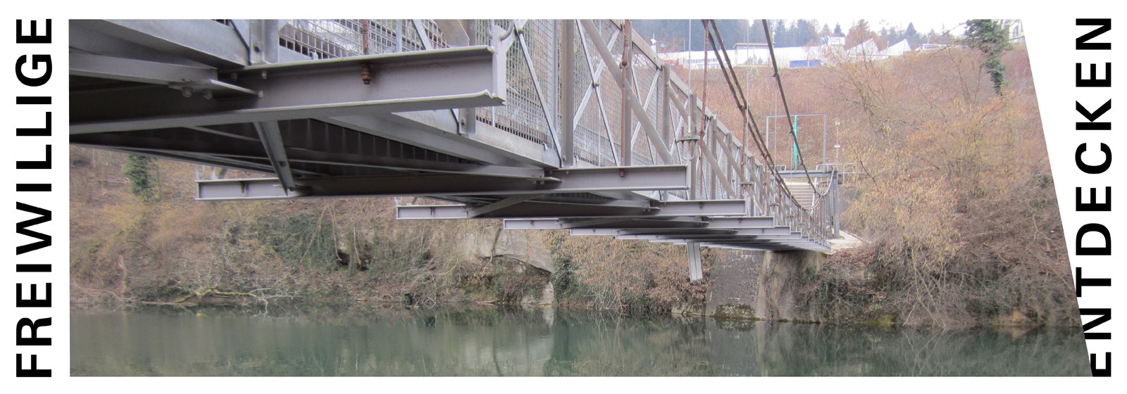 Foto der Hängebrücke zwischen Wettingen und Neuenhof