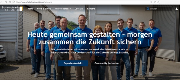 Screenshot www.schaltschrankgestalter.de