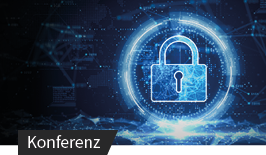 Digitales Schloss vor vernetztem Hintergrund – Symbol für IT-Sicherheit und Datenschutz.