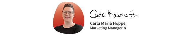 Portraitfoto Carla Maria Hoppe – Marketing Managerin