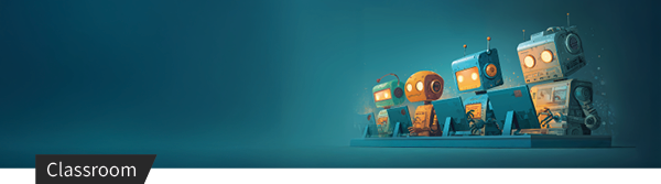 3D-Darstellung mehrerer Roboterfiguren, die unterschiedliche KI-Assistenten symbolisieren.