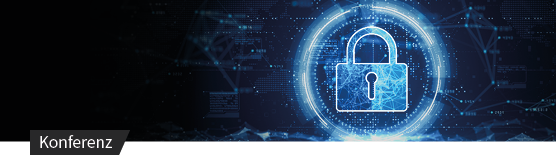 Digitales Schloss vor vernetztem Hintergrund – Symbol für IT-Sicherheit und Datenschutz.
