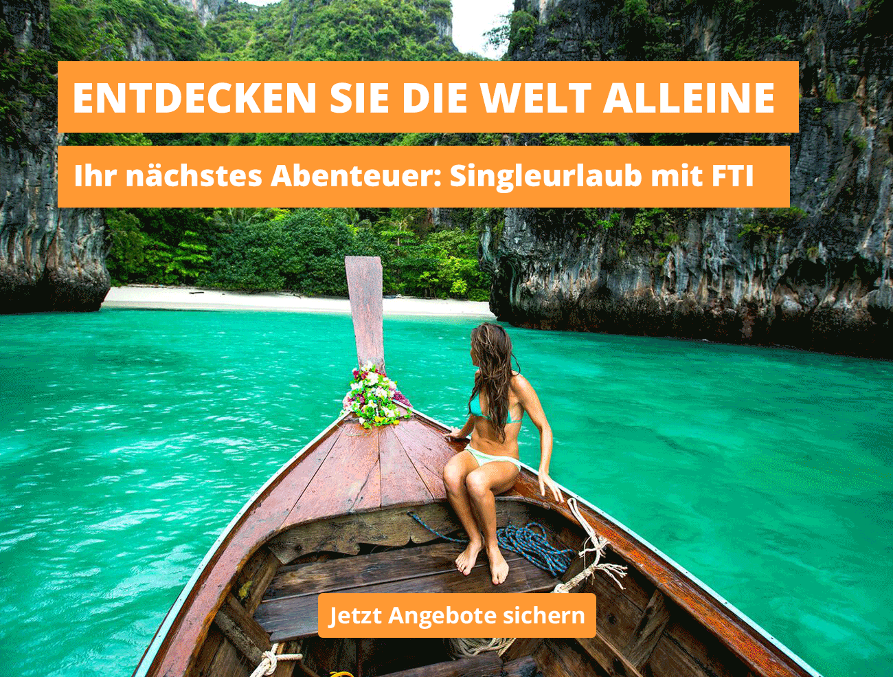 Alleine verreisen mit FTI genießen