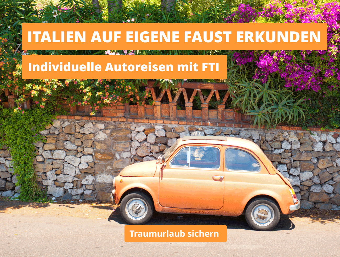 Individuelle Autoreisen in Italien