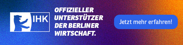 IHK Berlin. Offizieller Unterstützer der Berliner Wirtschaft.