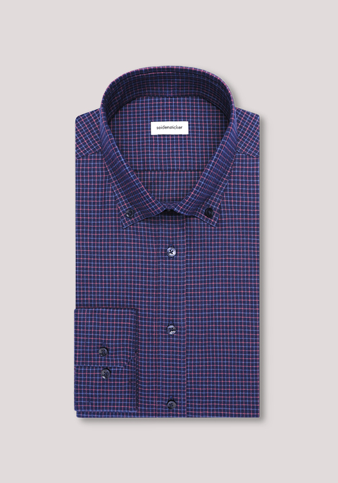 Shaped Flanellhemd Karo