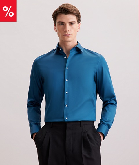 Shaped Business Hemd Uni