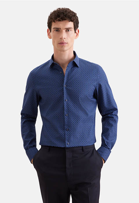 X-Slim Business Hemd Druck