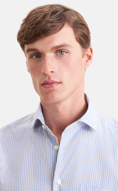 Regular Casual Hemd Gestreift