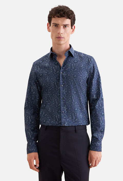 X-Slim Business Hemd Druck