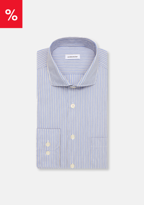 Regular Casual Hemd Gestreift