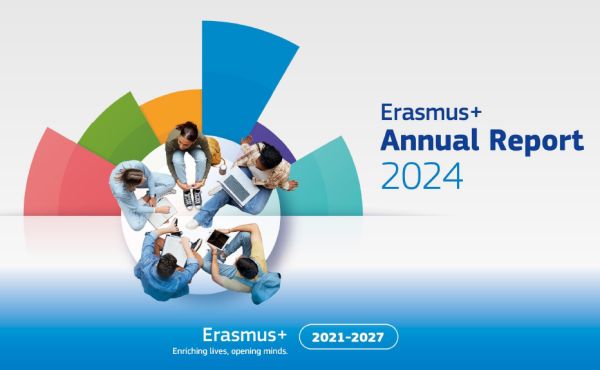 Coverbild des Erasmus+ Annual Report 2024.